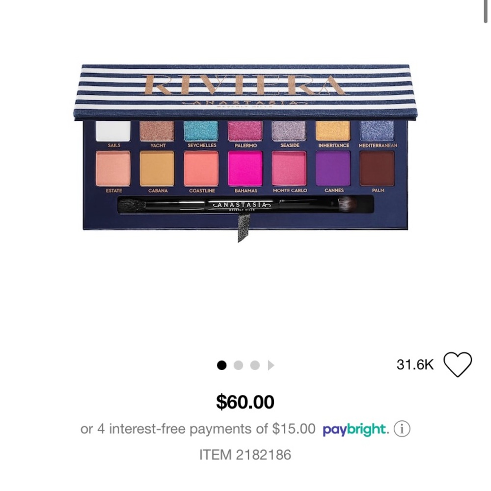 SOLD ABH- Riviera Limited Edition Palette BNIB